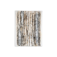 Villie Wall Art Decor, Rough Abstract Gray Brown Gallery Canvas, 36x48 -BM332305