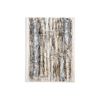 Villie Wall Art Decor, Rough Abstract Gray Brown Gallery Canvas, 36x48 -BM332305