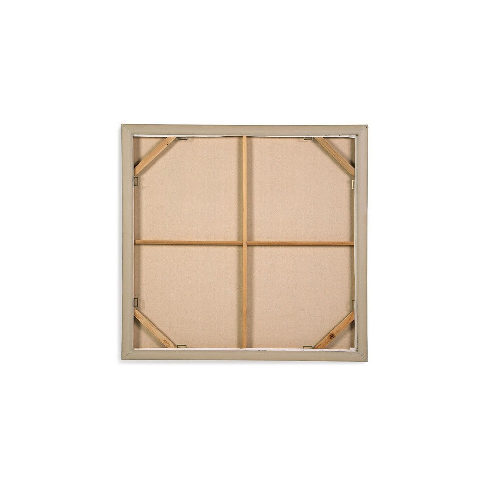 Lipa Wall Art, 35x35 Square Framed Abstract Landscape, Gray Brown -BM332310