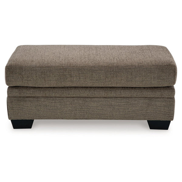 Ead Rectangular Ottoman Bench, Nutmeg Brown Polyester 24x44 Inch -BM332311