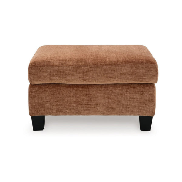 Emilia Rectangular Ottoman Bench, Soft Clay Brown Polyester 24x34 Inch -BM332327