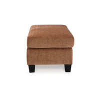 Emilia Rectangular Ottoman Bench, Soft Clay Brown Polyester 24x34 Inch -BM332327