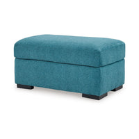 Viena Rectangular Accent Ottoman Bench, Teal Faux Velvet 24x39 Inch -BM332340