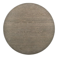 Koe Counter Height Table, 48 Inch Brown Round Top, White Pedestal Base - BM332494