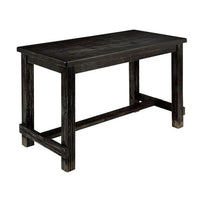 Bega 5pc Counter Height Table and Chair Set, Ivory Upholstery, Black - BM332501