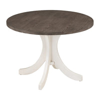 Aria 5pc Dining Table and Chair Set, Antique White and Walnut Brown - BM332525