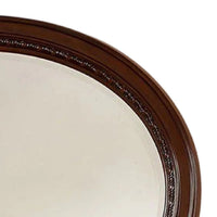Lego Wall Mounting Mirror, 49 Inch Cherry Brown Solid Wood Oval Frame -BM332562