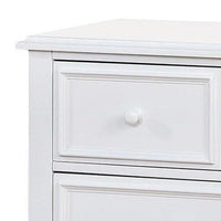 Kny Wide Dresser, 7 Drawers, Turned Feet, Traditional White Solid Wood -BM332569