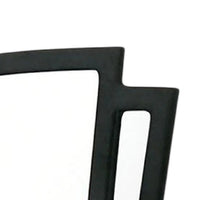 Ino Dresser Mirror, 44 Inch Black Fabric Upholstered 3 Panel Frame -BM332570