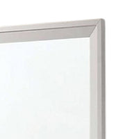 Tory Dresser Mirror, 36 Inch Rectangular, Classic White Solid Wood -BM332577