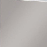 Akira Dresser Mirror, Contemporary Plank Style White Solid Wood 36in -BM332598