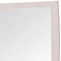 Lemy Dresser Vanity Mirror, 36 Inch Classic White Solid Wood Frame -BM332608