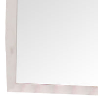 Lemy Dresser Vanity Mirror, 36 Inch Classic White Solid Wood Frame -BM332608
