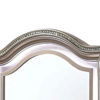 Jisoo Dresser Mirror, LED Light Frame, 37 Inch Rose Gold Solid Wood -BM332610