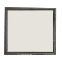 Erica Dresser Vanity Mirror, 39 Inch Contemporary Gray Wood Frame -BM332621