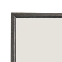 Erica Dresser Vanity Mirror, 39 Inch Contemporary Gray Wood Frame -BM332621