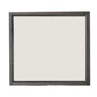 Erica Dresser Vanity Mirror, 39 Inch Contemporary Gray Wood Frame -BM332621