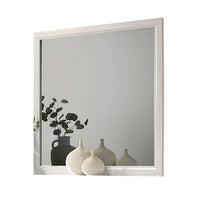Erica Dresser Vanity Mirror, 39 Inch Modern Style White Wood Frame -BM332624
