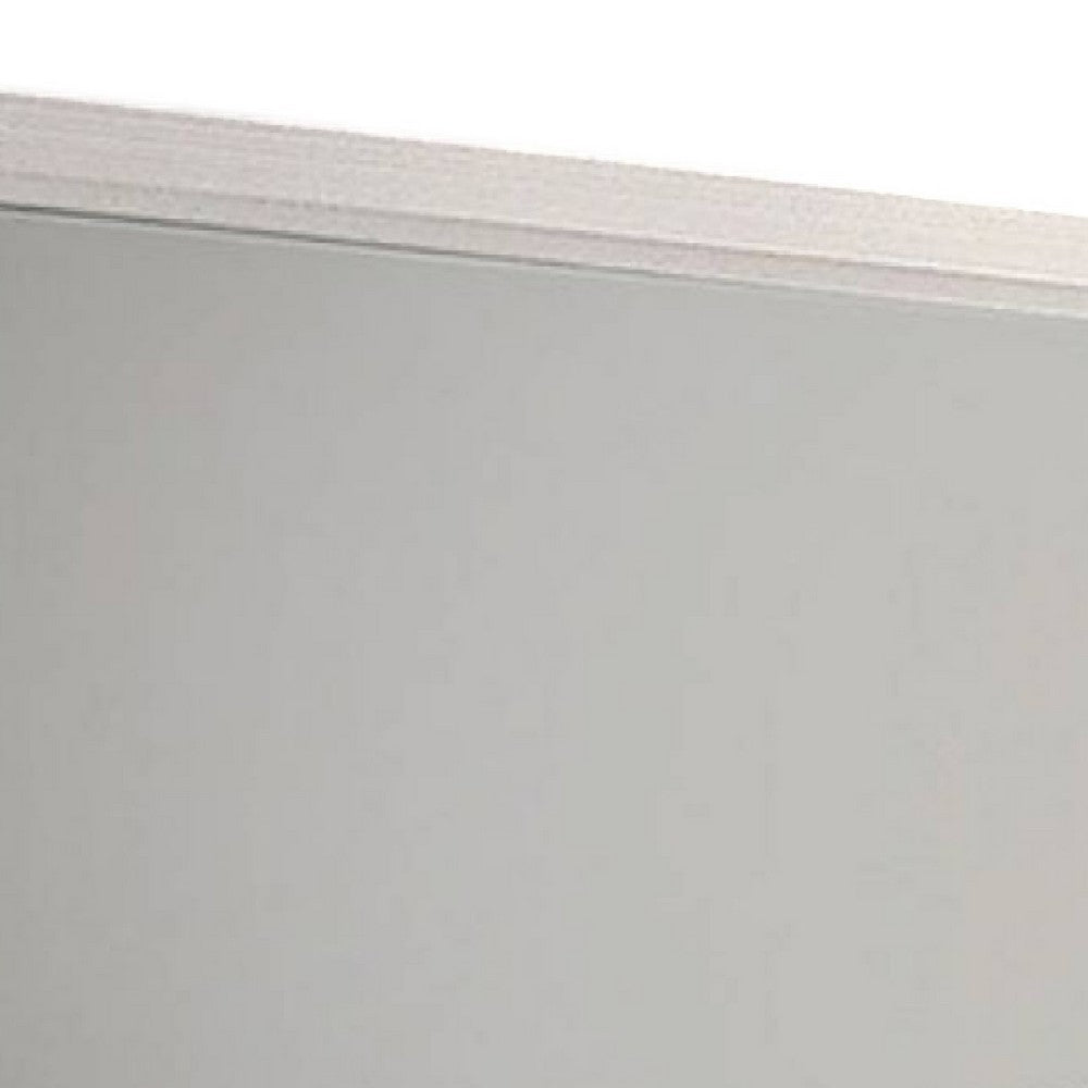 Erica Dresser Vanity Mirror, 39 Inch Modern Style White Wood Frame -BM332624