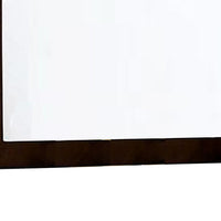 Ryla Dresser Mirror, 38 Inch Square, Dark Cherry Brown Solid Wood -BM332628