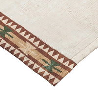 Kip 2 Panels Curtain Set, Microfiber, Green and Beige Mountain Scenery -BM332741