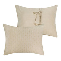 Xumi 2 Piece Twin Size Quilt Set, Beige Channel, Polyester and Cotton -BM332771