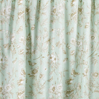 Vola Shower Curtain, 72 Inch, Floral Pattern, Light Green Polyester -BM332773