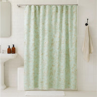 Vola Shower Curtain, 72 Inch, Floral Pattern, Light Green Polyester -BM332773