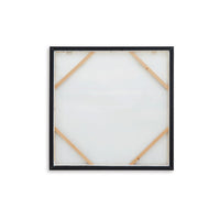 Framed Wall Art, 40x40 Painted Canvas, Lakeside Mountain Landscape -BM332859