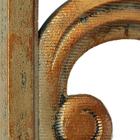 Accent Wall Decoration, Classic Scrolled Design 10x42 Gold Tone Finish -BM332870