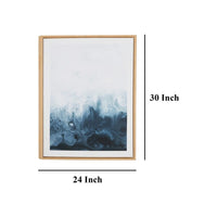 Holine 2 Piece Wall Art Set, 24x30, Blue and White Abstract Canvas -BM332876