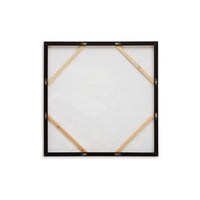Cruz Floral Wall Art, 40x40 Framed Canvas, Beige, Brown, and Blue -BM332887