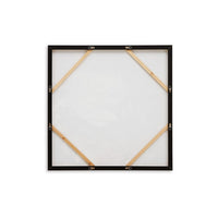 Cruz Floral Wall Art, 40x40 Framed Canvas, Beige, Brown, and Blue -BM332887
