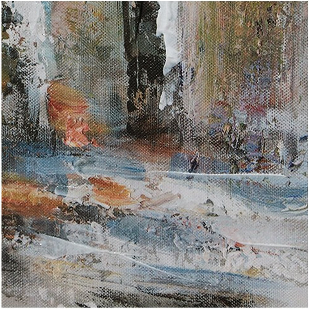 Alp Treescape Wall Art, 30x60, Multi-Colored Hand Painted Canvas -BM332888