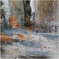 Alp Treescape Wall Art, 30x60, Multi-Colored Hand Painted Canvas -BM332888
