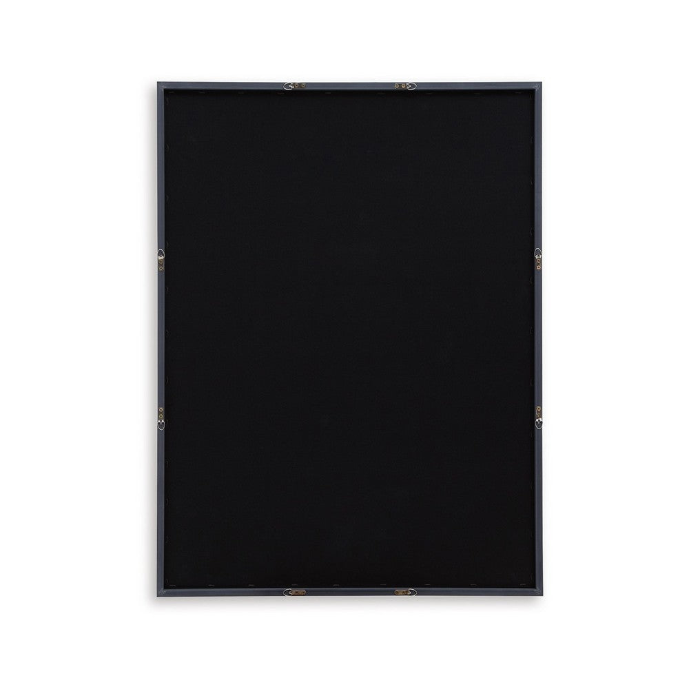 Frere Tree Ring Wall Art, 30x40, Framed Print, Black Brown White -BM332890