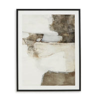 Aldrich Wall Art, 30x40, Acrylic Front, Framed Brown and White Print -BM332899