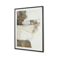 Aldrich Wall Art, 30x40, Acrylic Front, Framed Brown and White Print -BM332899