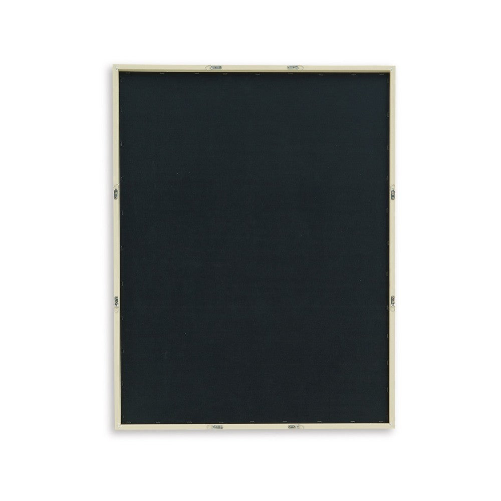 Cril Wall Art, 30x40, Acrylic Front, Framed Brown, Tan, White Print -BM332900