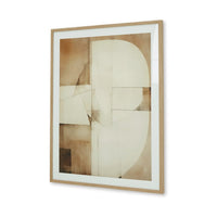 Cril Wall Art, 30x40, Acrylic Front, Framed Brown, Tan, White Print -BM332900