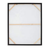 Arc Horse Silhouette Wall Art Painting, 40x50, Black and White Canvas -BM332901
