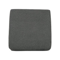 Felo Square Accent Ottoman, 39 Inch, Dark Gray Polyester Cushioned -BM332948