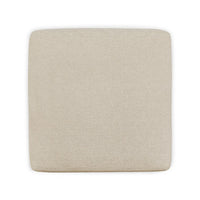 Felo Square Accent Ottoman, 39 Inch Modern Beige Polyester Cushioned -BM332949