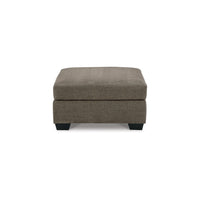 Joey Accent Ottoman, Soft Cushioned Brown Polyester, 36 Inch Square -BM332958