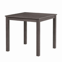 Lasie 5pc Counter Height Dining Table Set, Gray Wood, 4 Slatted Chairs - BM332978