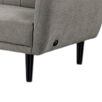 Arz Fold Out Futon Sofa Bed, Light Gray, Retro Channel Tufted Back -BM332988