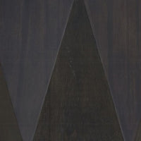 Hano Side End Table, Black Rubberwood, 22 Inch Modern Geometric Body -BM333067