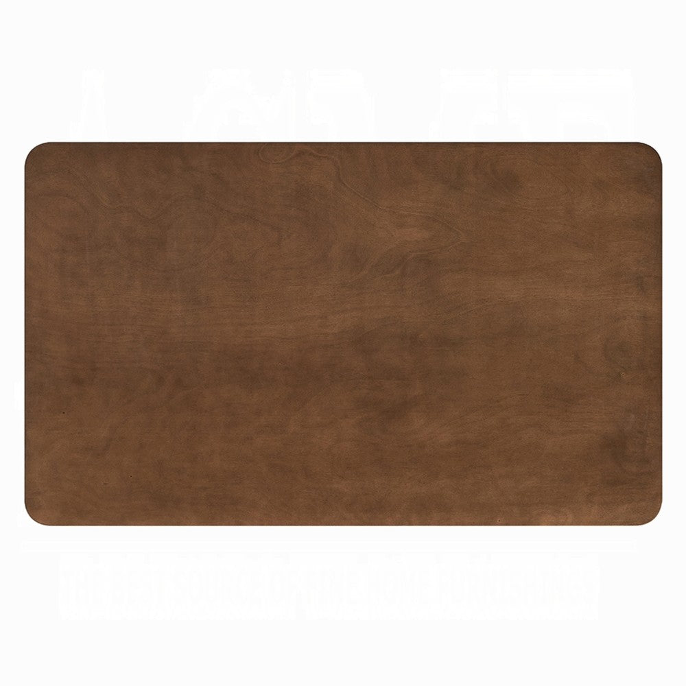Lumy Dining Table, 59 Inch, Rectangular Top, Walnut Brown Rubberwood -BM333078
