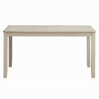 Feri Dining Table, 59 Inch, Rectangular Top, Antique Bone White Finish -BM333081