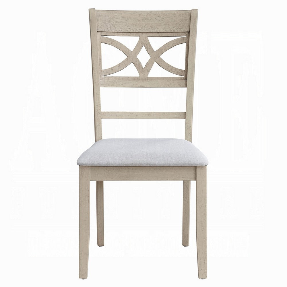 Feri Side Dining Chair Set of 2, Designer Bone White, Beige Linen -BM333082